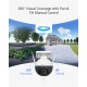 EZVIZ Cámara de seguridad para exteriores, cámara WiFi de 4 MP, panorámica/inclinación, cobertura visual de 360°