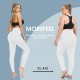 MOREFEEL Leggings de talla grande para mujer con bolsillos, elásticos, X-4XL, control de abdomen