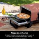 Ninja Horno de pizza Woodfire, horno 8 en 1 para exteriores, 5 ajustes de pizza, tecnología Ninja Woodfire