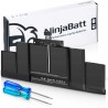 NinjaBatt Batería A1494 para Apple MacBook Pro Retina de 15 pulgadas