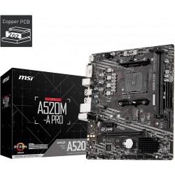 MSI Placa base para juegos A520M-A PRO (AMD AM4