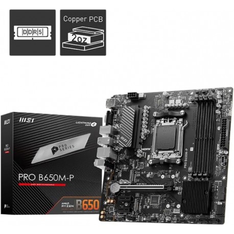 MSI PRO B650M-P ProSeries Placa base (AMD AM5, mATX, DDR5