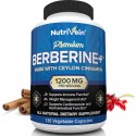 Nutrivein Berberina HCL Premium 1200 mg Plus Organic Ceilán Canela - 120 cápsulas