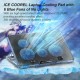 ICE COOREL Almohadilla de enfriamiento para laptop con 6 ventiladores de refrigeración
