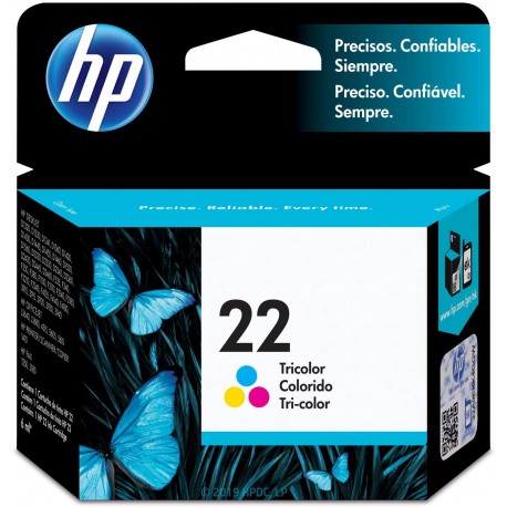 HP 22 - 5 ml - color (cian, magenta, amarillo) - original - cartucho de tinta