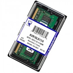 Kingston ValueRAM - DDR3L - módulo - 4 GB - SO DIMM de 204 espigas - 1600 MHz / PC3-12800 - CL11 - 1.35 V