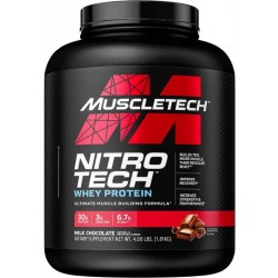 MuscleTech Nitro-Tech Whey Protein Isolate sabor Chocolate 4 libras