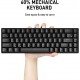 Havit Teclado mecánico inalámbrico del 60% y ratón con cable, Bluetooth 5.1 y tipo C con cable de 68 teclas, teclado para juegos