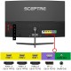 Sceptre Monitor LED curvo de 24 pulgadas, 165 Hz, sin bordes, AMD FreeSync DisplayPort HDMI, negro