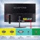 Sceptre Monitor LED profesional curvo de 24 pulgadas 75 Hz 1080p 98% sRGB HDMI VGA altavoces integrados
