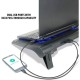 Enhance GX-C1 Laptop Cooling Stand with 2 USB Ports and 5 Blue LED Fans