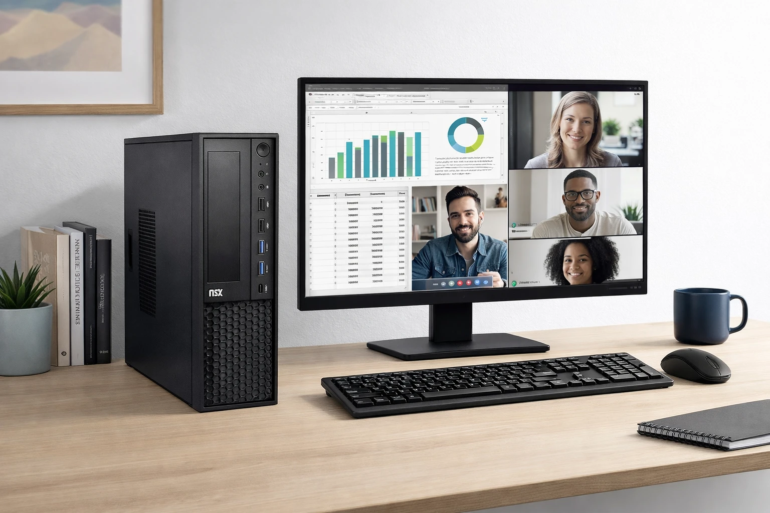 PC NSX Office Ryzen 5 5600GT 16GB 512GB SSD Windows 11 | Fast Depot