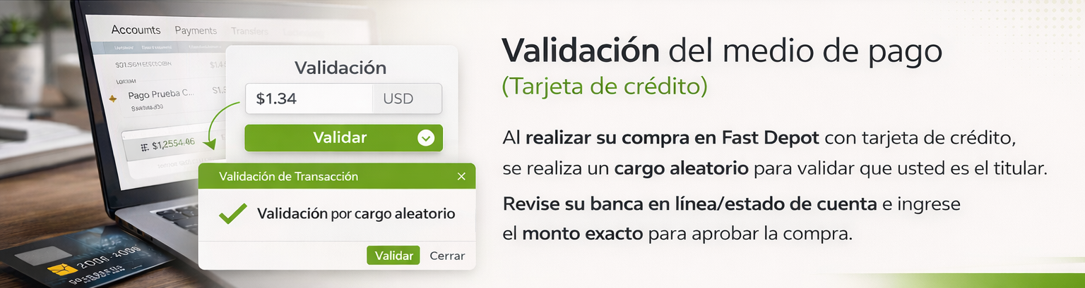 Validaci&oacute;n antifraude Fast Depot